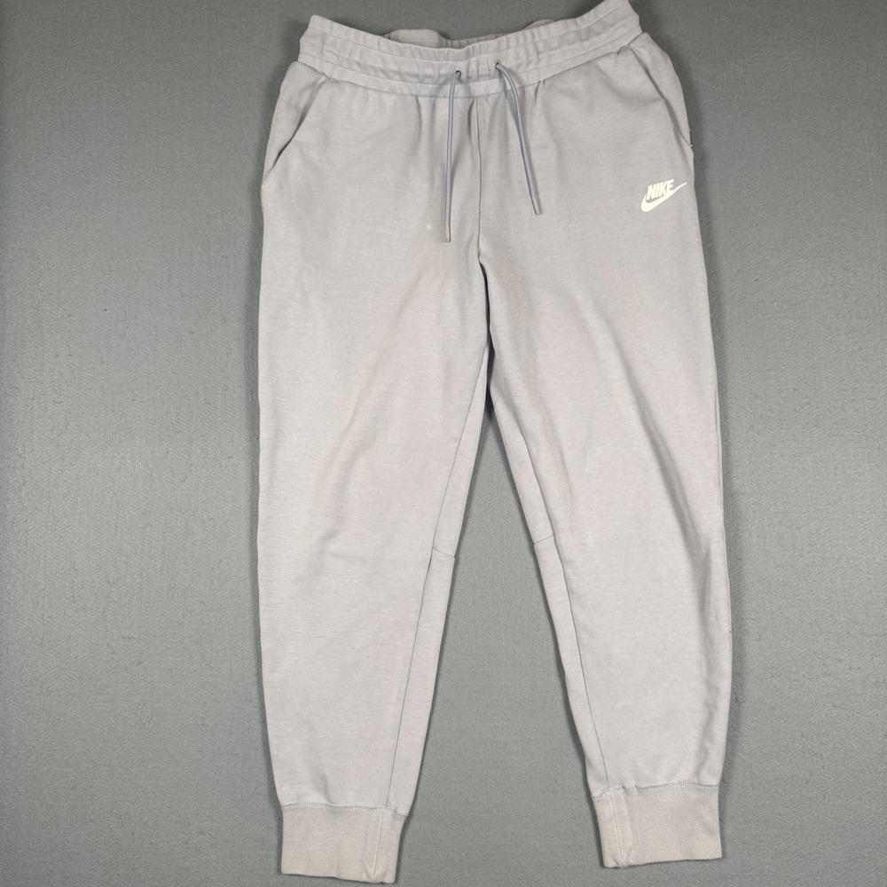 Nike Jogger Sweatpants Mens Medium Gray Sportswear Tapered Leg Casual Athletic